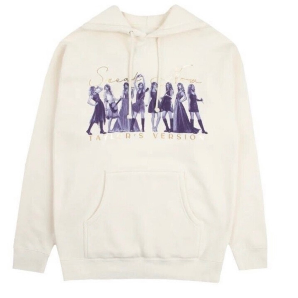 NWOT Size M Speak Now (Taylor’s Version) Eras Beige Hoodie